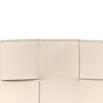 Bottega Veneta Lambskin Maxi Intrecciato Cassette Crossbody Bag White 10 of 12