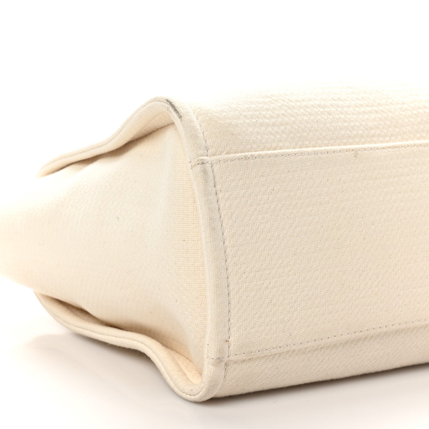 Mixed Fibers Small Deauville Tote White