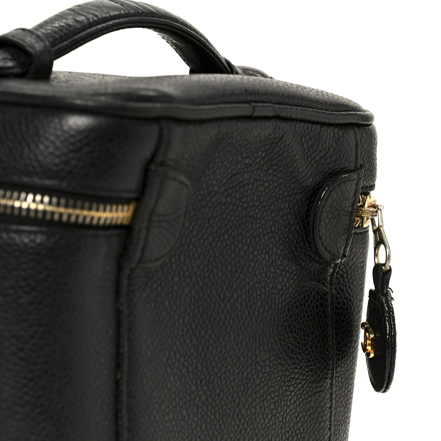 Chanel Caviar Vanity Cosmetic Case Black 10 of 10