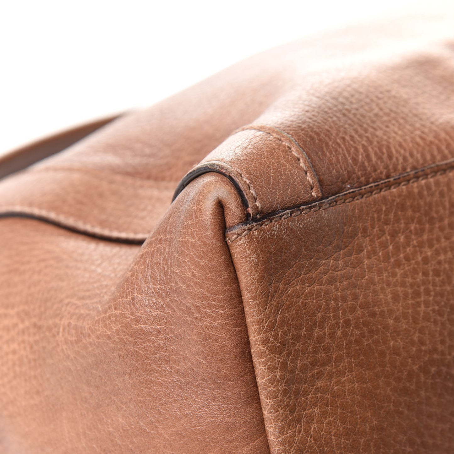 Pebbled Calfskin Medium Miss GG Top Handle Bag Light Cuir