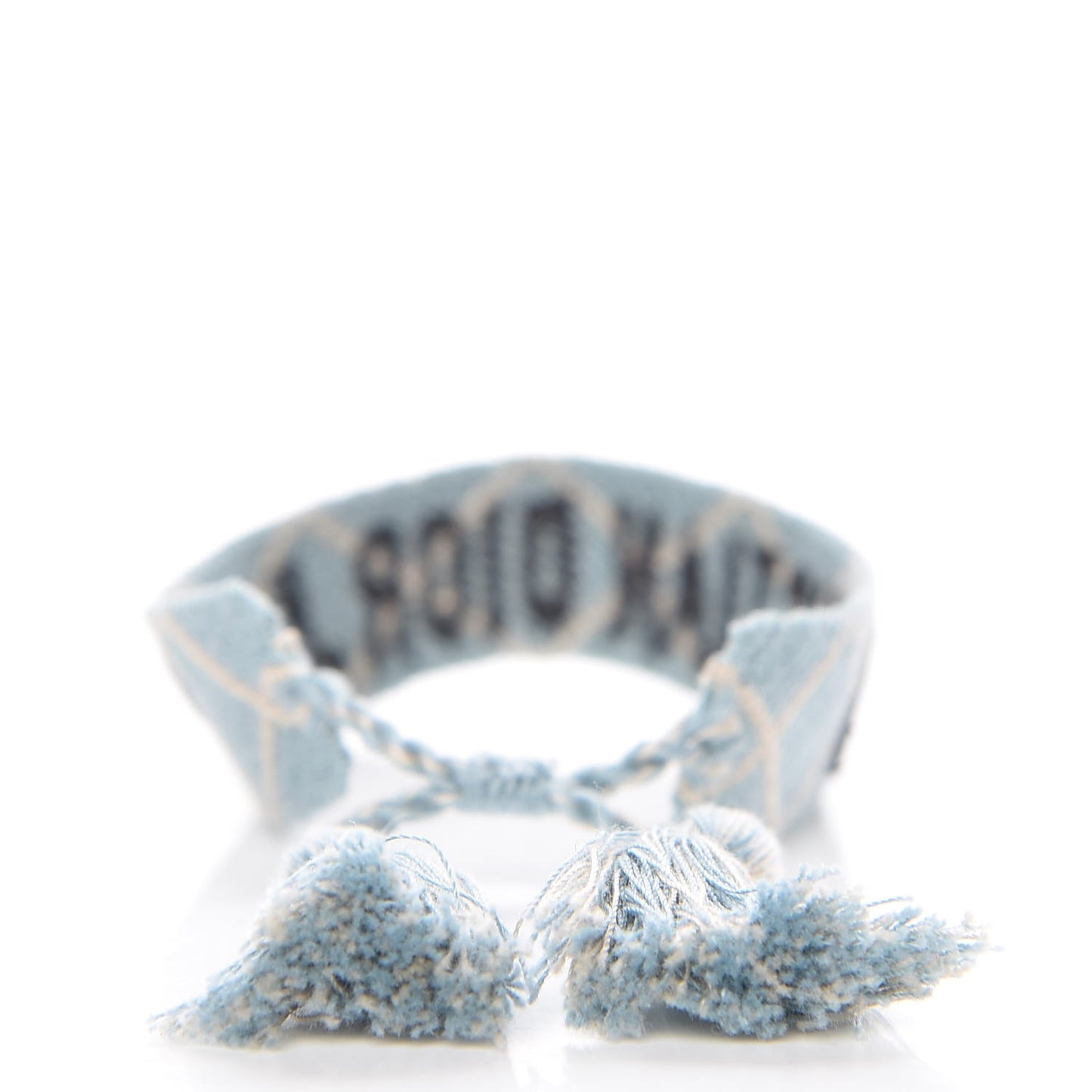 Woven Cotton J'Adior Friendship Bracelet Set Blue Nude