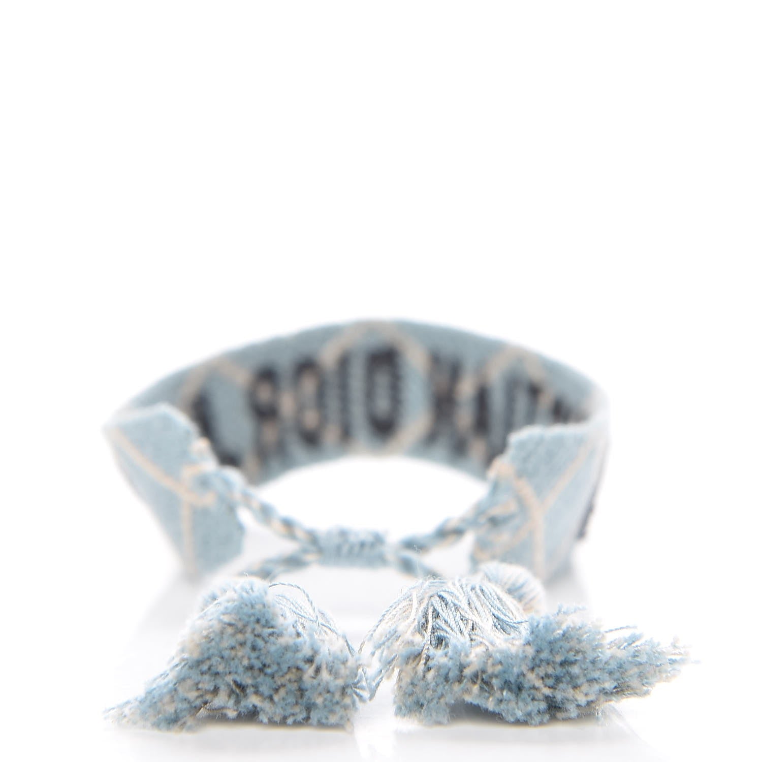 Christian Dior Woven Cotton J'Adior Friendship Bracelet Set Blue Nude 6 of 6
