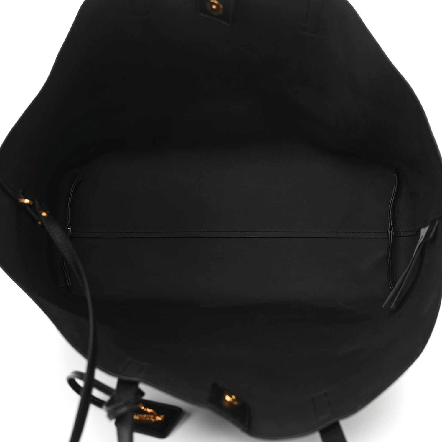 Versace Calfskin Virtus Tote Black 6 of 9