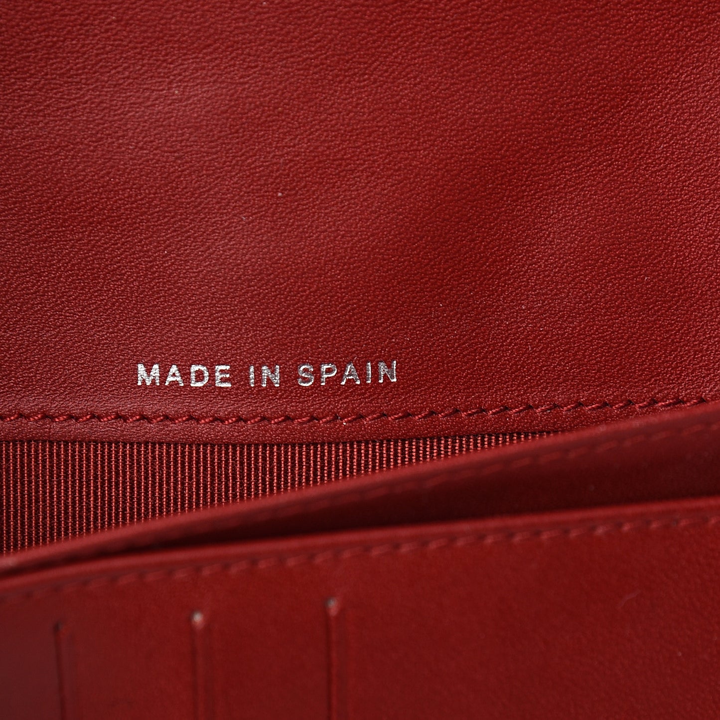 Caviar Quilted Large Zip Around Organizer Wallet Red