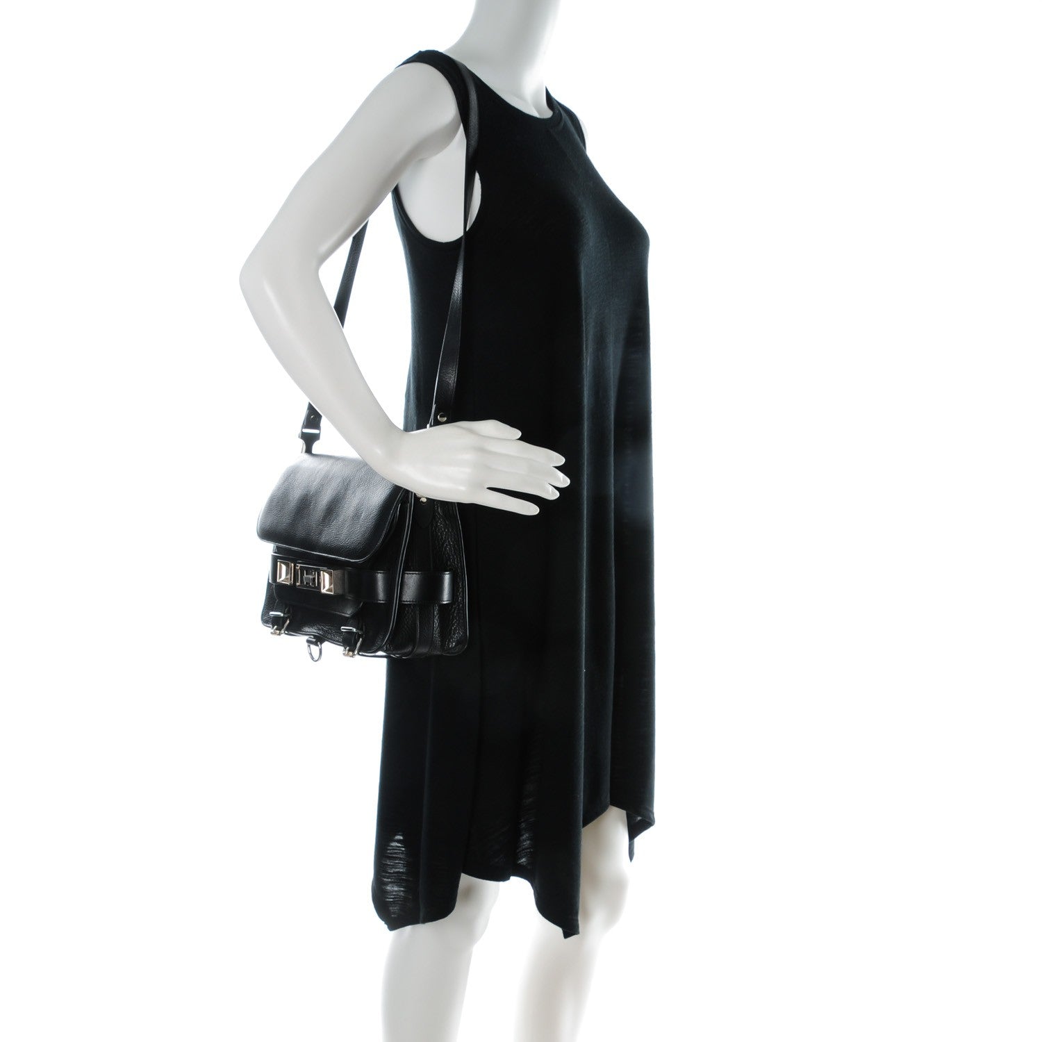 Proenza Schouler Calfskin PS11 Classic Shoulder Bag Black 2 of 9