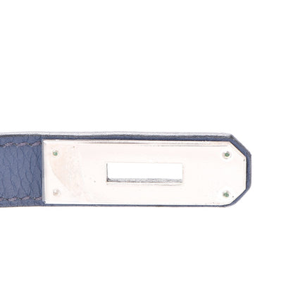 Hermes Taurillon Clemence Birkin 35 Bleu Brighton 32 of 34