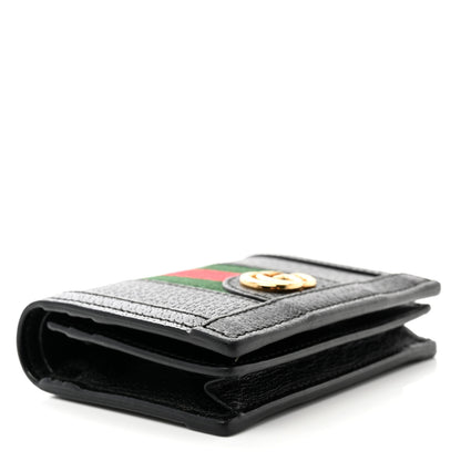 Gucci Calfskin Web Ophidia Card Case Black 4 of 9