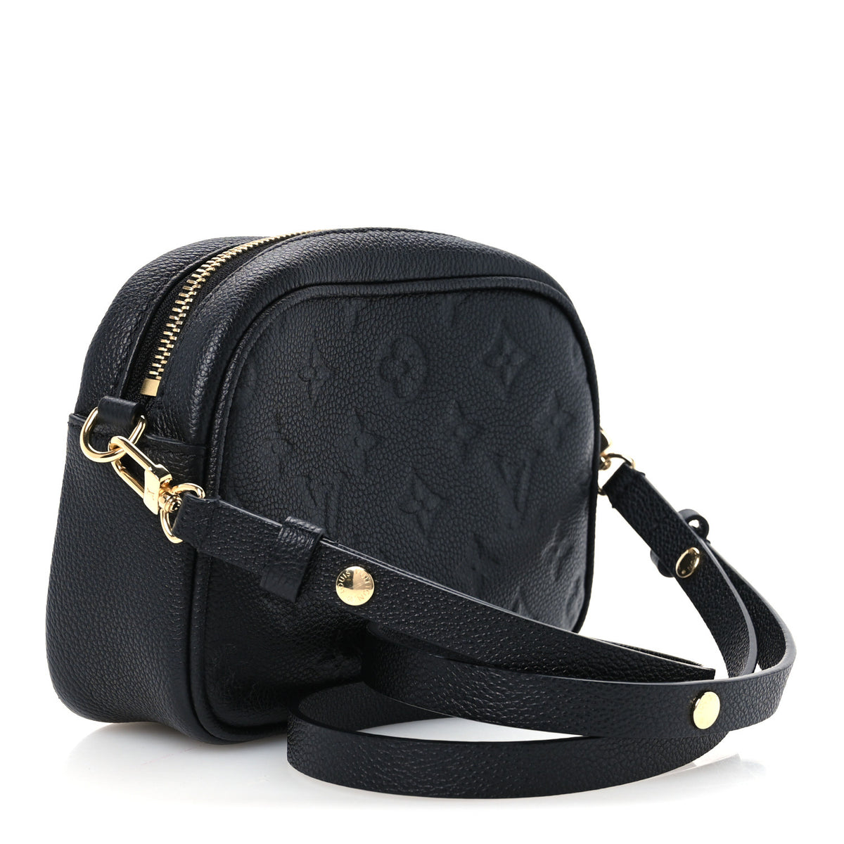 Empreinte Monogram Tiny Camera Bag Black