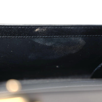 Saint Laurent Grain De Poudre Uptown Chain Wallet Black 11 of 12