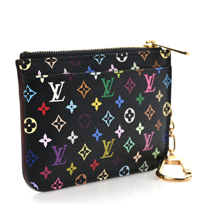 Louis Vuitton Monogram Multicolor Key Pouch Black Grenade 3 of 7