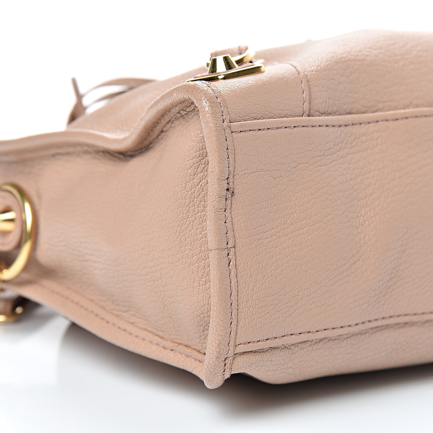 Chevre Gold Metallic Edge Hardware S City Rose Des Sables