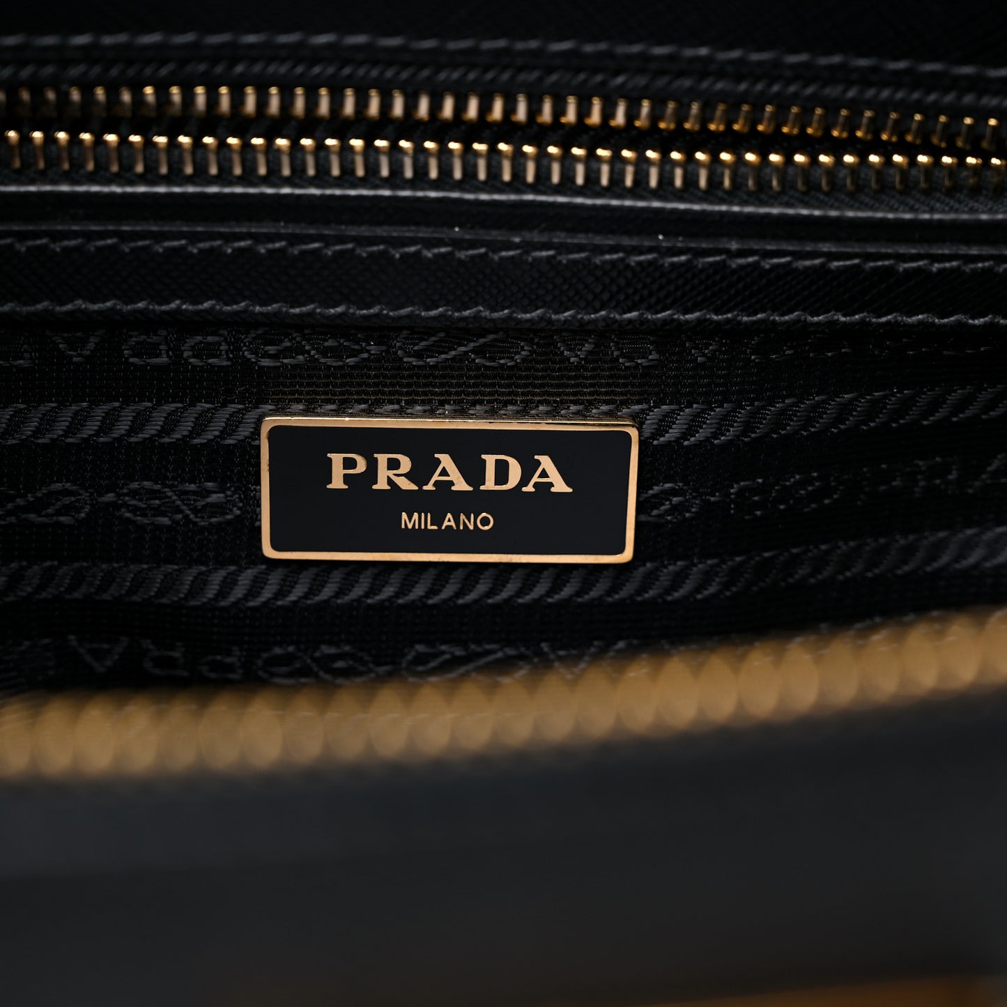 Saffiano Mini Galleria Double Zip Tote Black