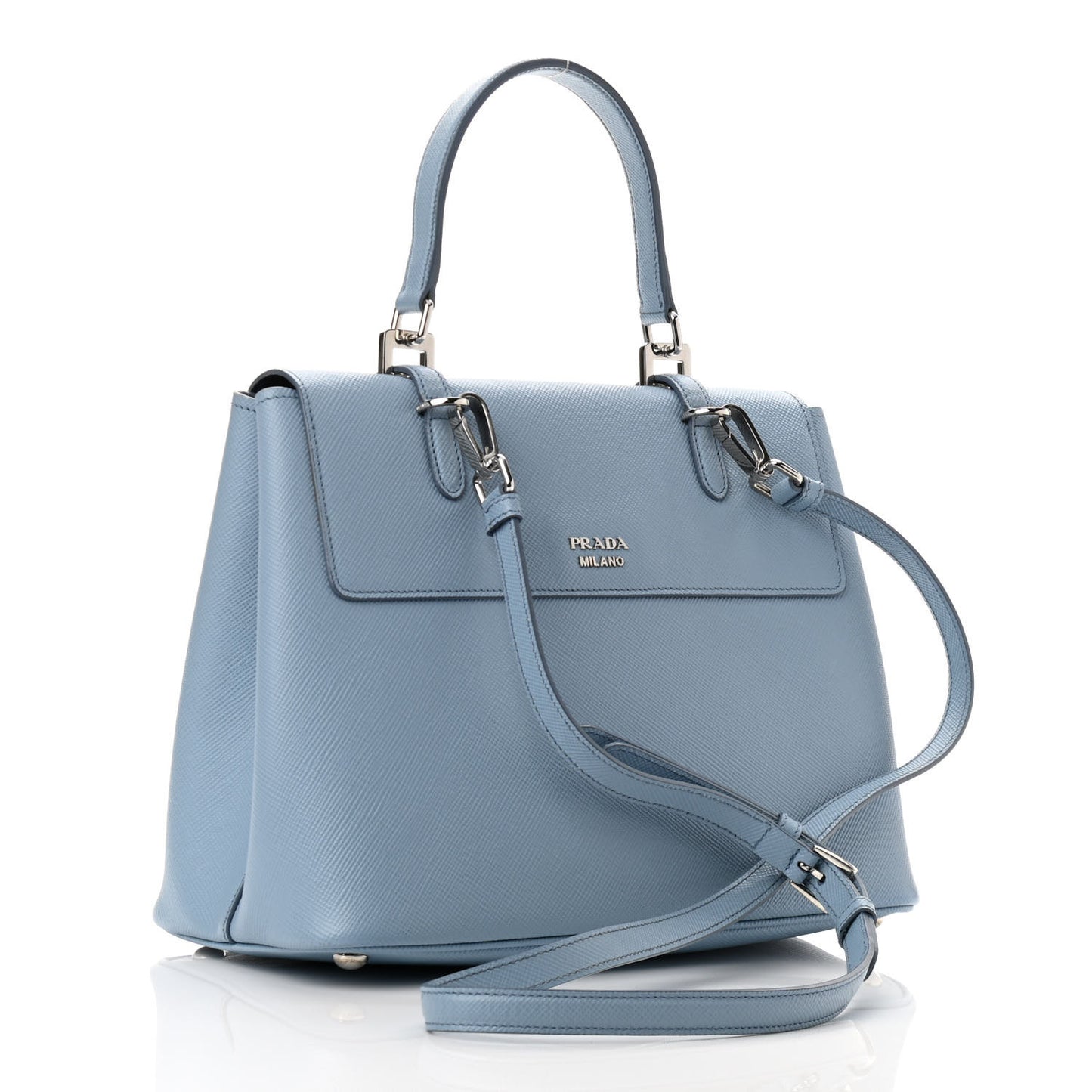 Saffiano Cuir Convertible Top Handle Tote Astrale