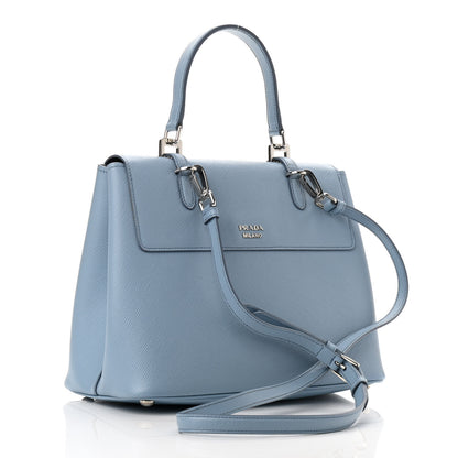 Prada Saffiano Cuir Convertible Top Handle Tote Astrale 3 of 11