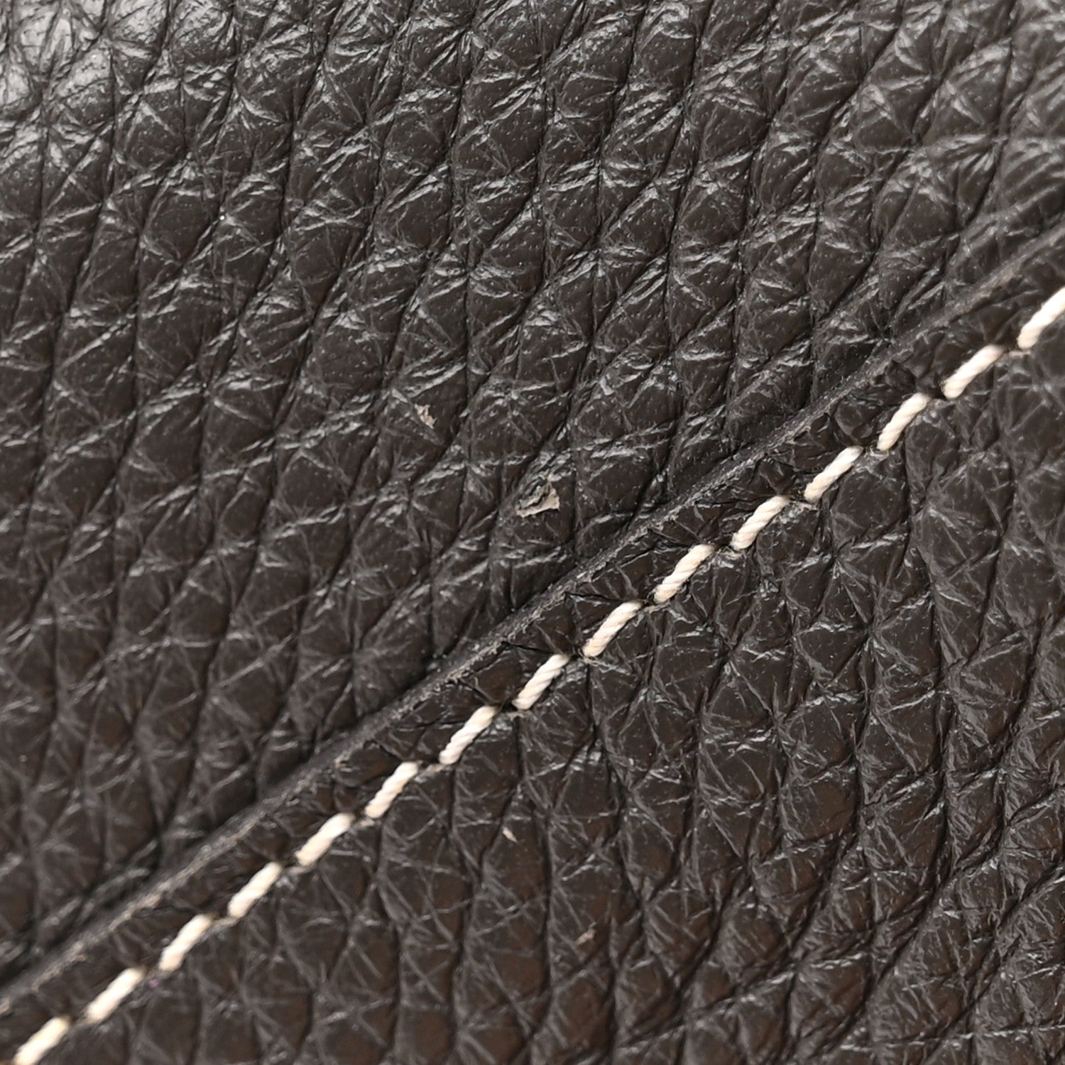 Hermes Taurillon Clemence Double Sens 45 Reversible Tote Graphite Bleu Electrique 11 of 12