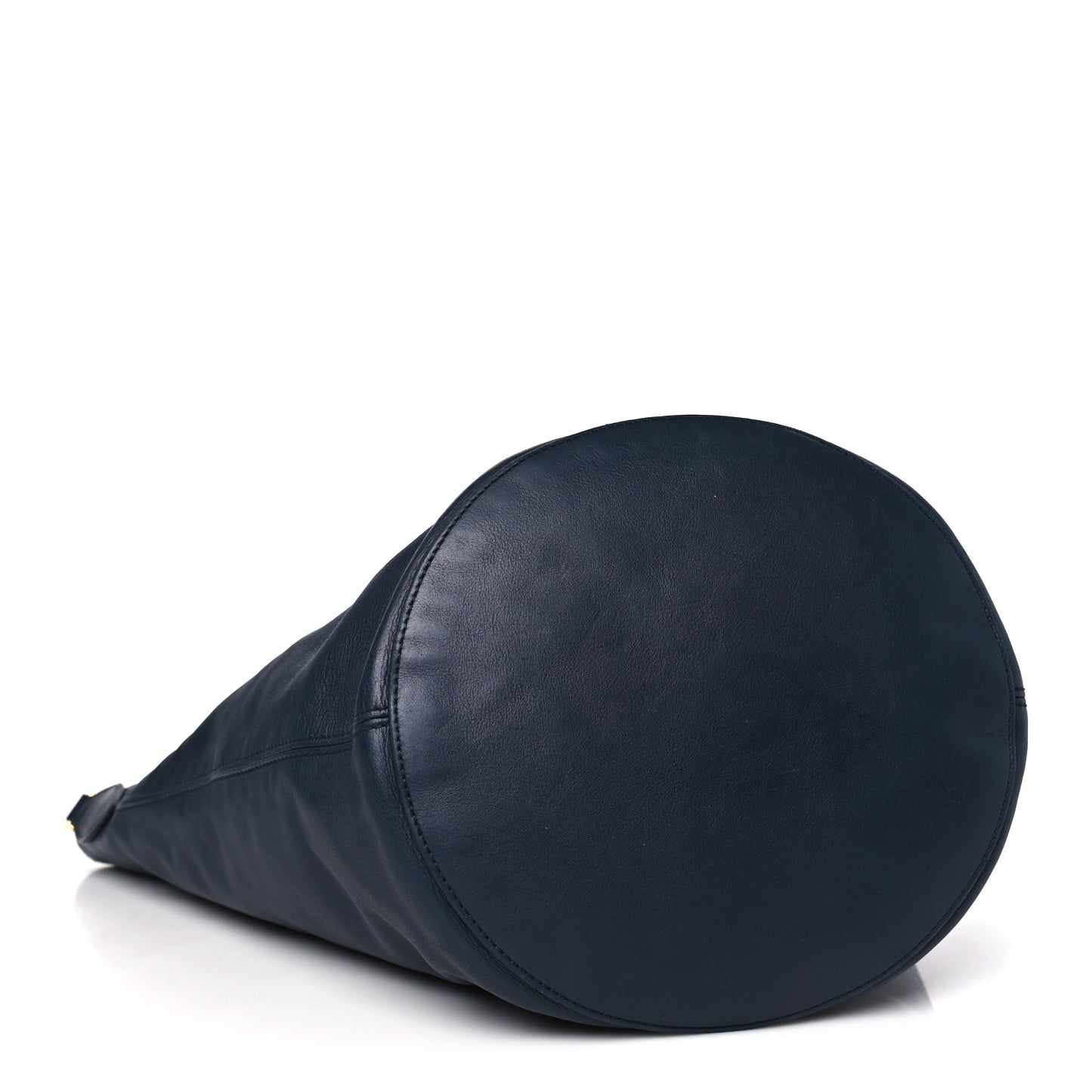 Smooth Calfskin Large Bucket Bag Blue
