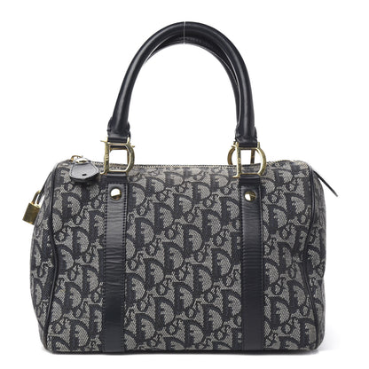 Christian Dior Denim Monogram Boston Navy 1 of 11