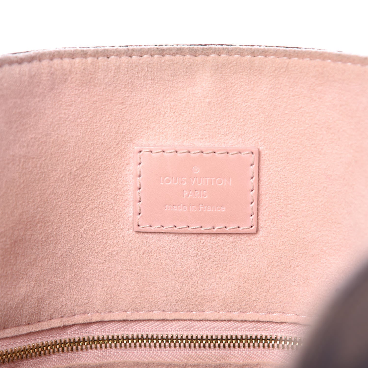 Louis Vuitton Damier Ebene Caissa Hobo Rose Ballerine 8 of 16