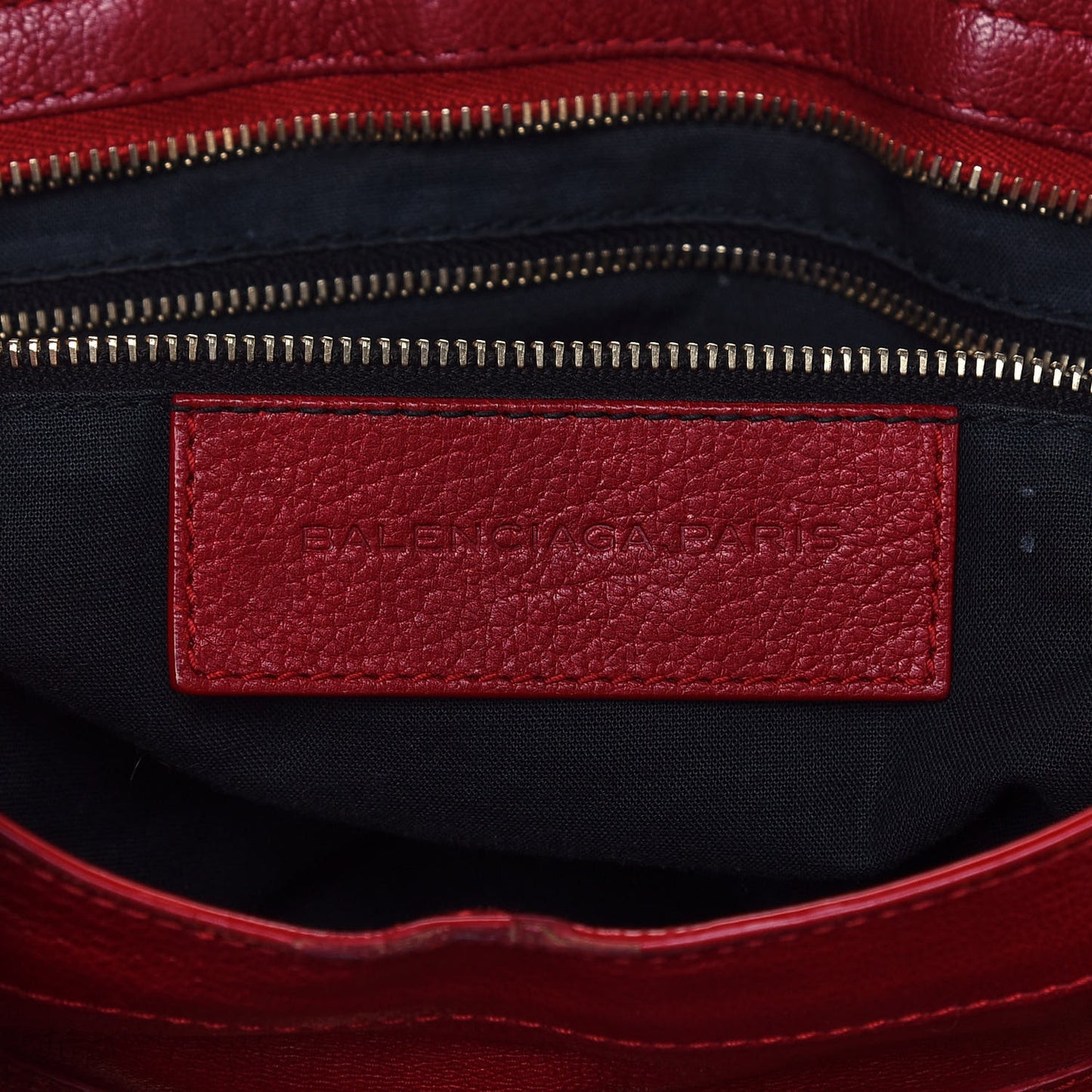Sugar Goatskin Classic Gold Hardware City Rouge Rouge Coquelicot
