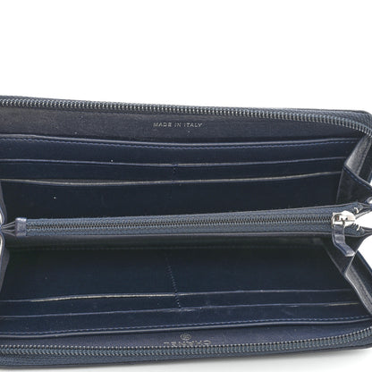 Chanel Lambskin Quilted Boy Zip Around Wallet Navy 5 of 8