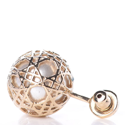 Christian Dior Pearl Secret Cannage Mise En Dior Tribales Earrings Gold 4 of 6