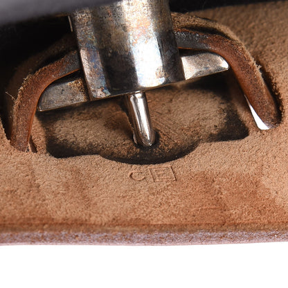 Hermes Toile Vache Calfskin Herbag 30 PM Black Natural 8 of 14