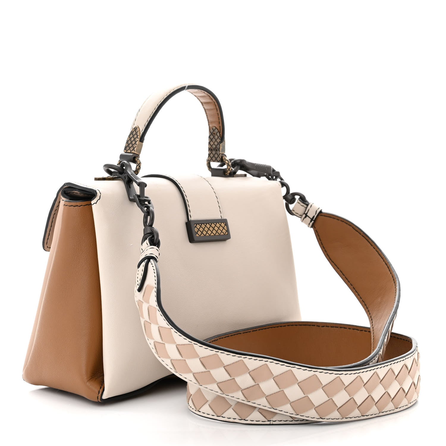 Bottega Veneta Nappa Mini Piazza Bag Mink 3 of 13