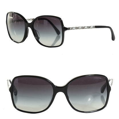 Chanel Acetate Lambskin Chain Square Sunglasses 5210-Q Black 1 of 6