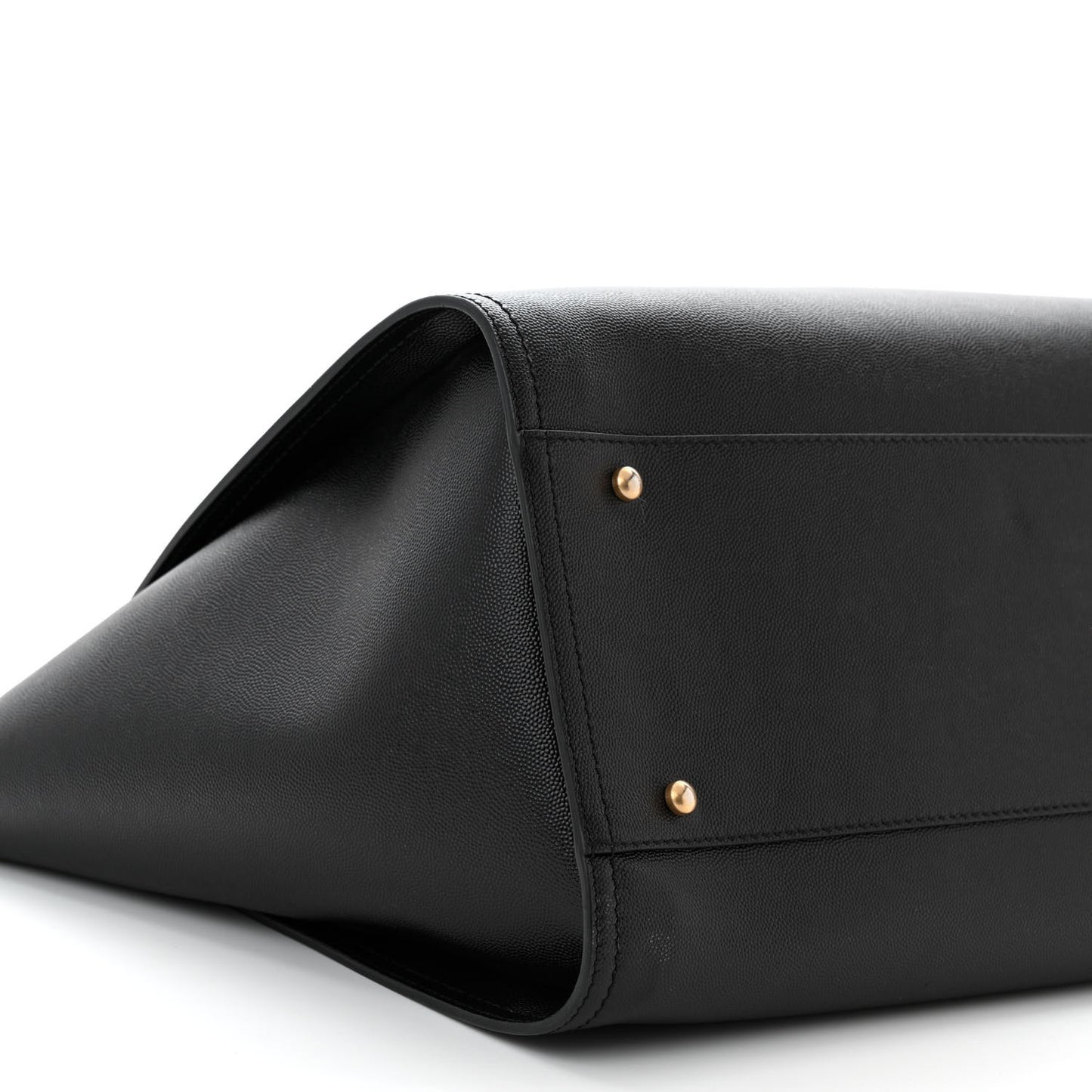 Caviar Medium Studded Deauville Tote Black