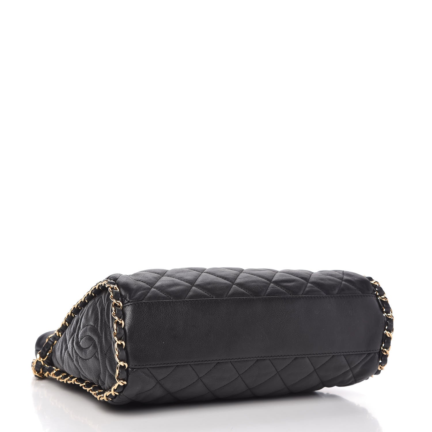 Chanel Calfskin Quilted Medium Chain Me Hobo Black 4 of 10