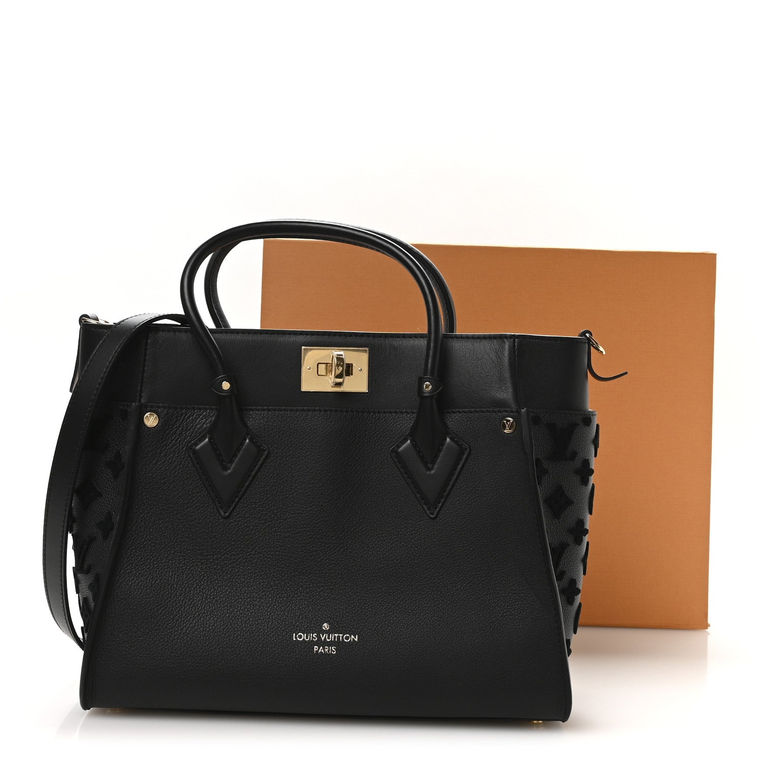 Louis Vuitton Calfskin Monogram Tufting On My Side Black 10 of 10