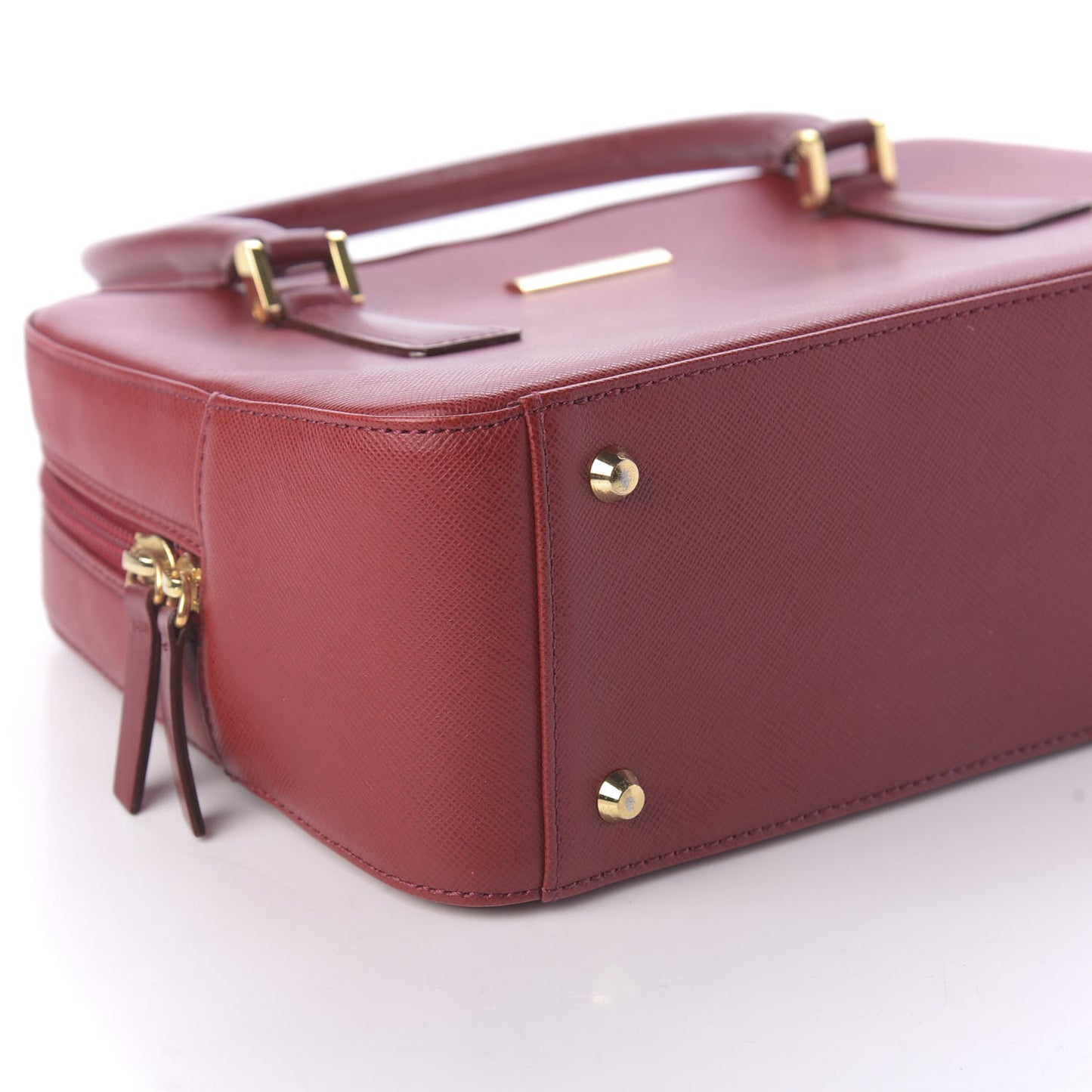 Textured Calfskin Tote Red