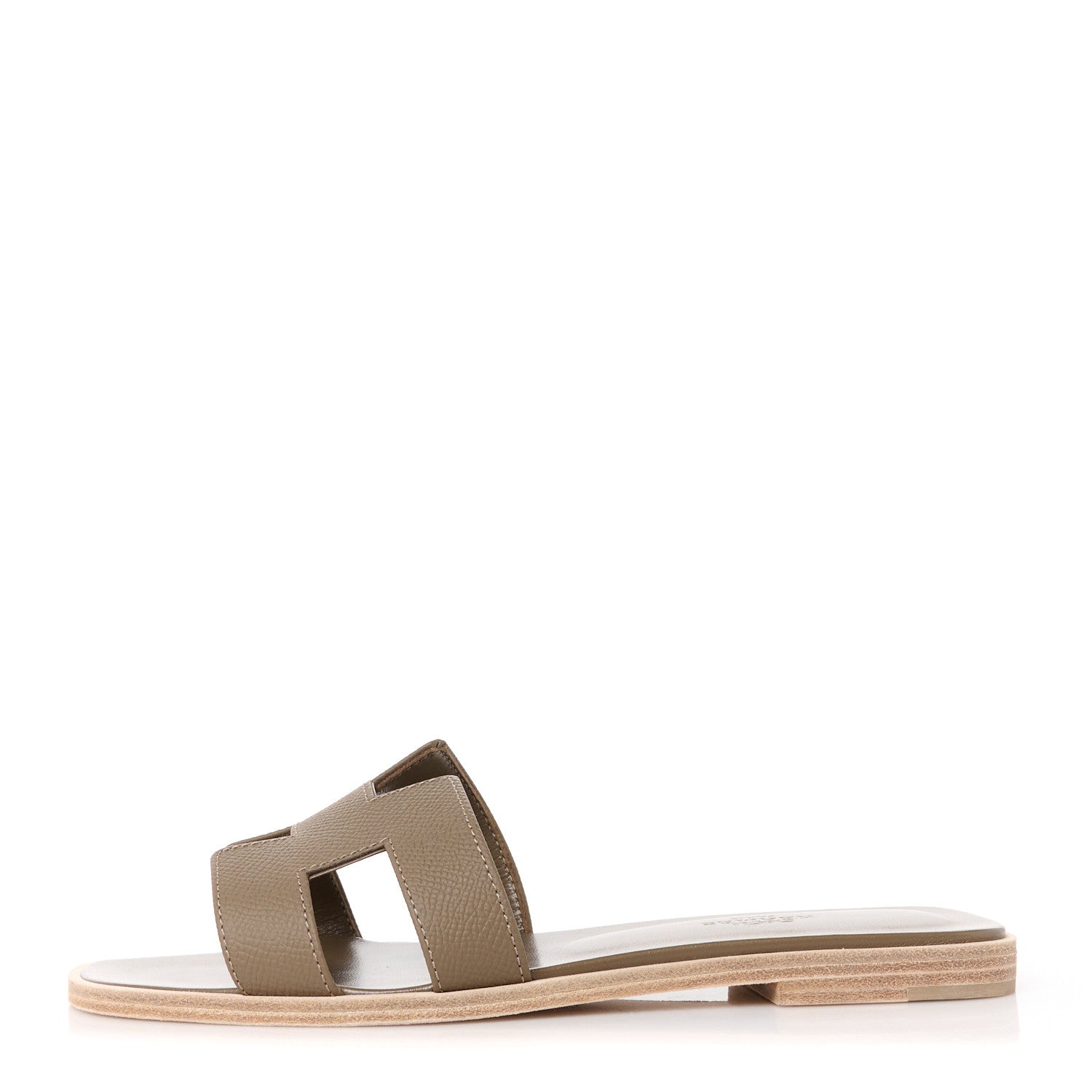 Hermes Epsom Oran Sandals 36 Etoupe 1 of 8