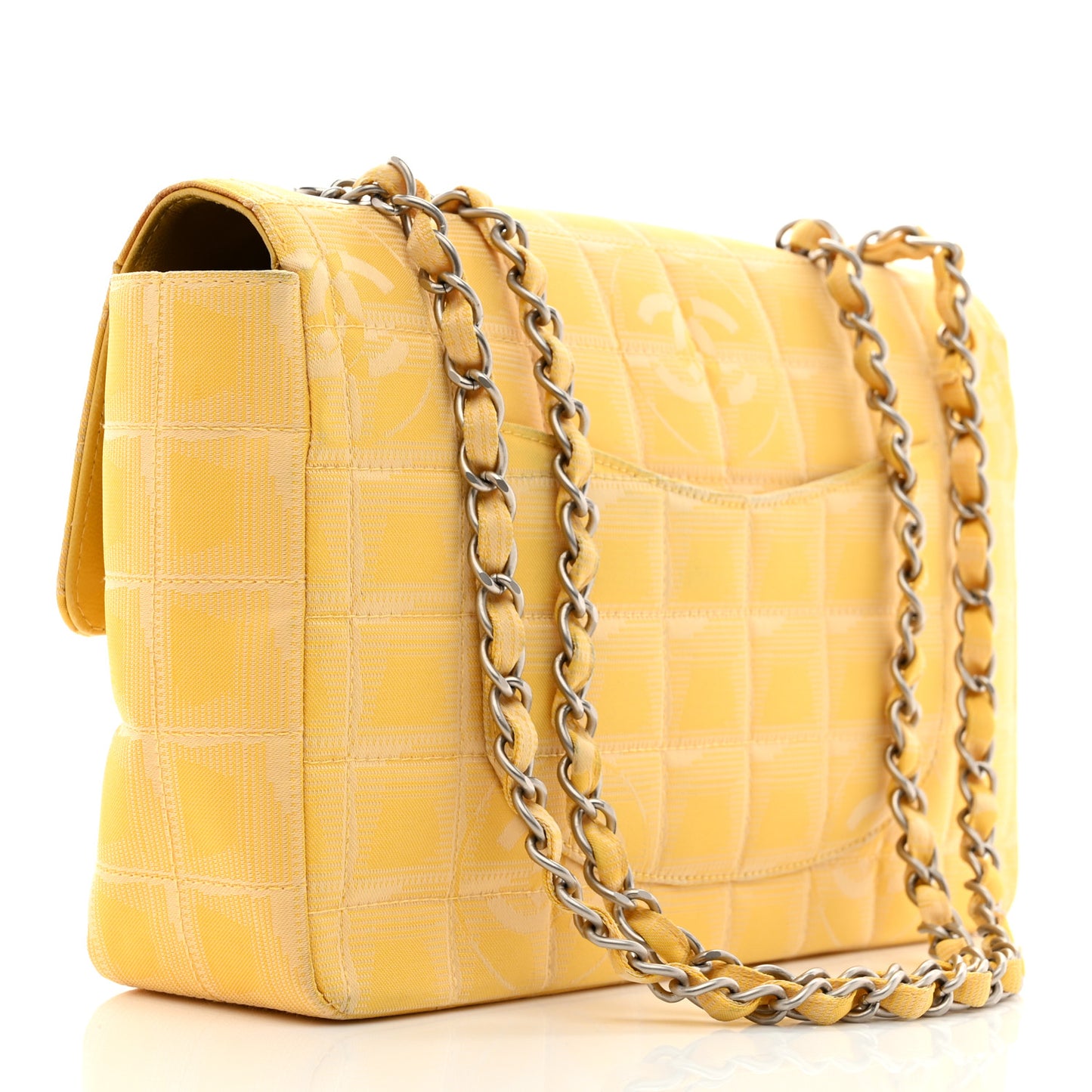 Nylon Medium Travel Flap Yellow