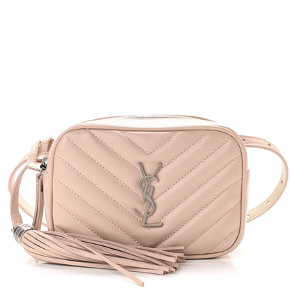 Saint Laurent Calfskin Matelasse Monogram Lou Belt Bag Rose Poudre 1 of 10