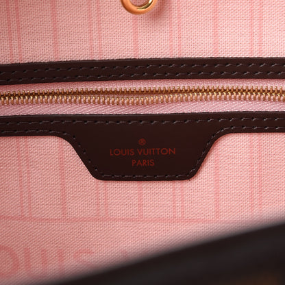 Louis Vuitton Damier Ebene Neo Neverfull MM Rose Ballerine 9 of 16