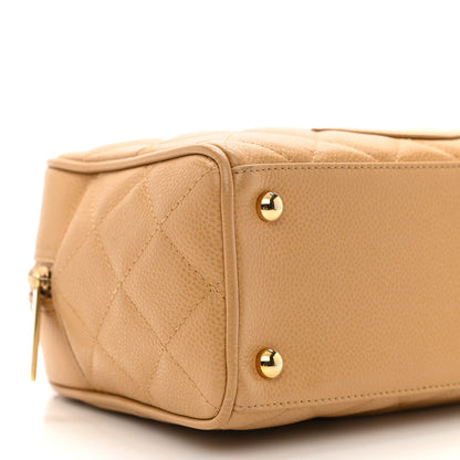 Chanel Caviar Quilted Small Bowler Beige 9 of 10
