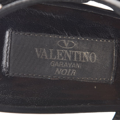 Valentino Garavani Patent Rockstud Ankle Strap Pumps 40.5 Black 9 of 10