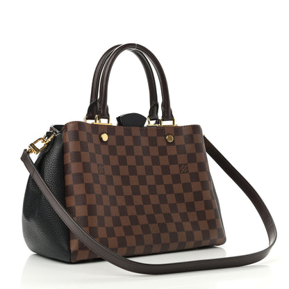 Louis Vuitton Damier Ebene Cuir Taurillon Brittany Black 3 of 8
