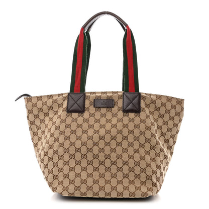 Gucci GG Monogram Large Web Handle Bucket Tote 1 of 16
