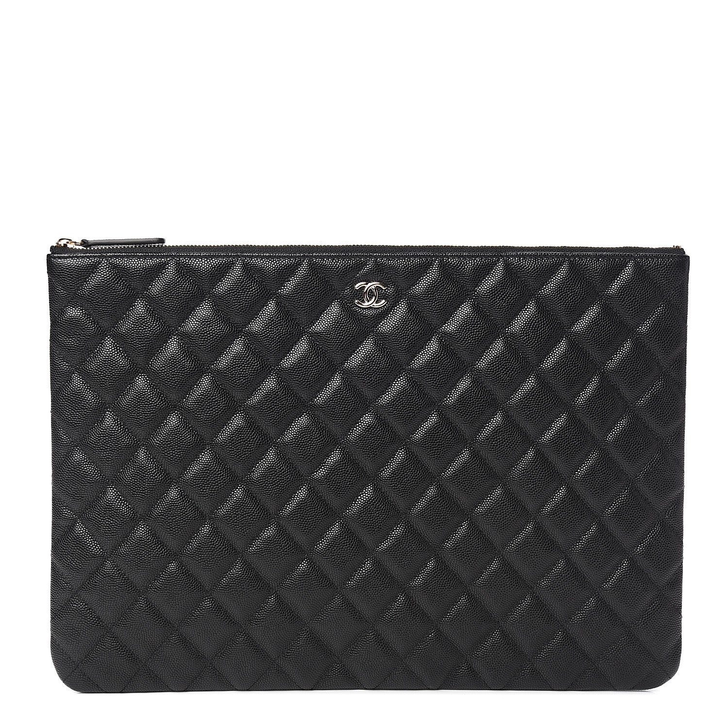 Chanel Caviar Quilted Large Cosmetic Case Black 1 of 7