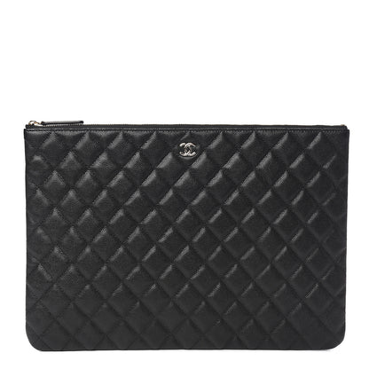 Chanel Caviar Quilted Large Cosmetic Case Black 1 of 7