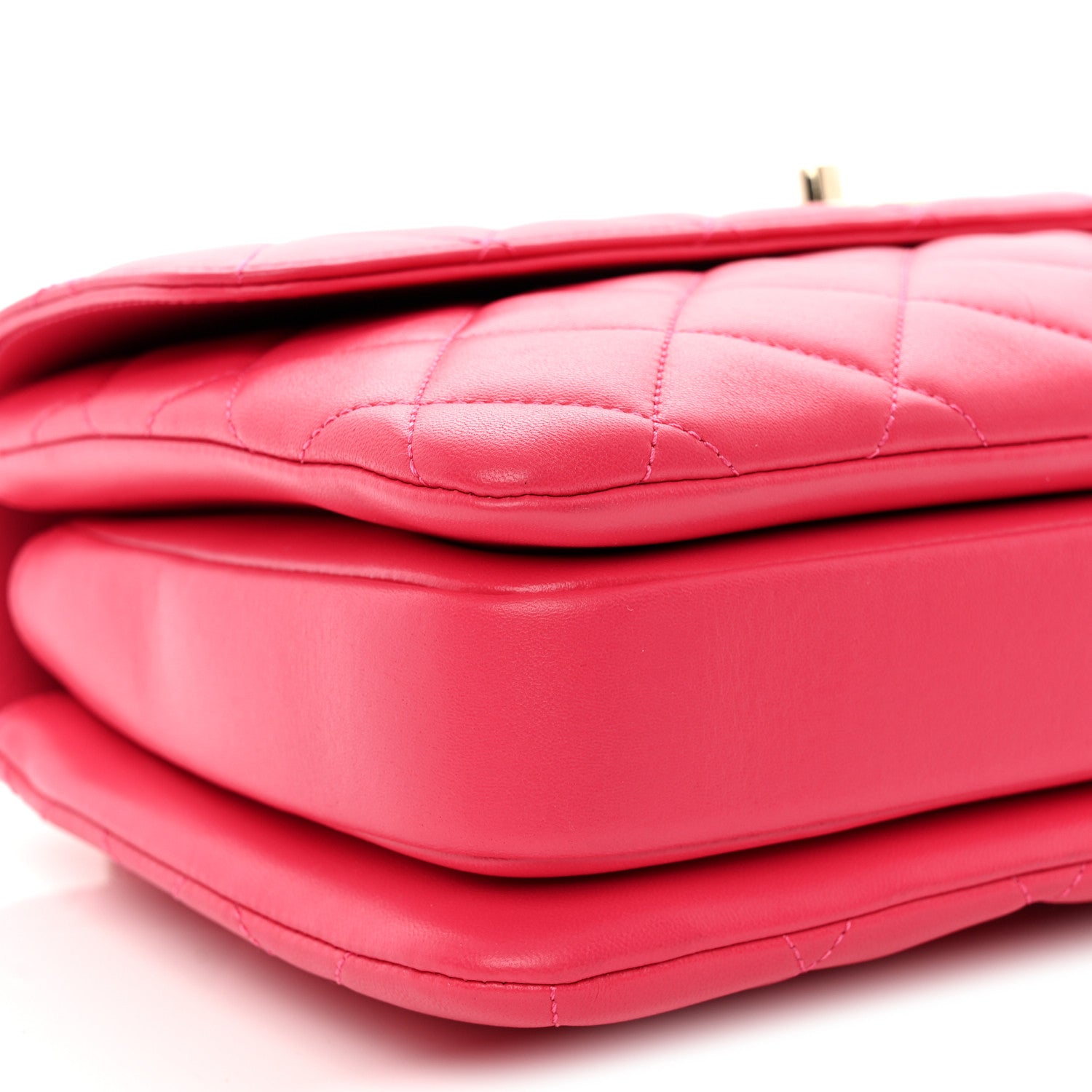 Chanel Lambskin Quilted Medium Trendy CC Flap Dual Handle Bag Dark Pink 9 of 10