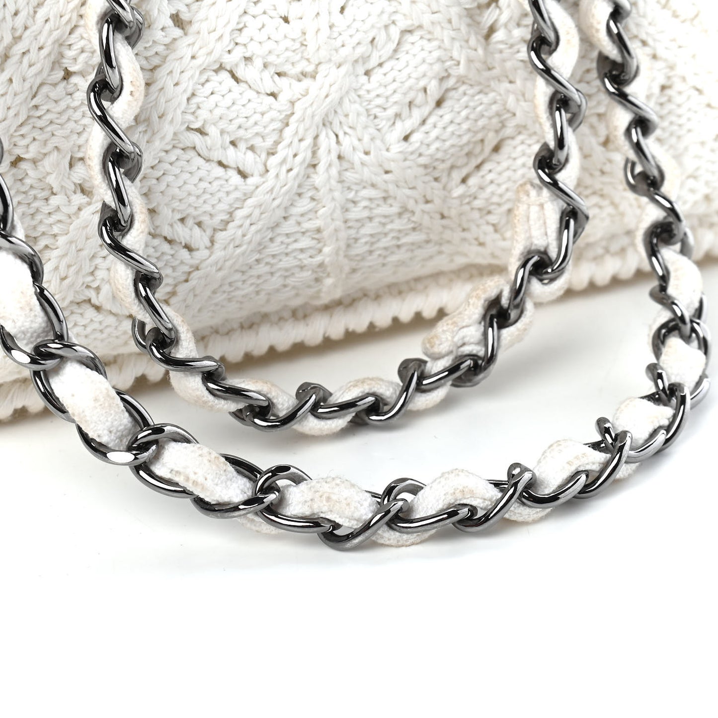 Crochet Single Flap White