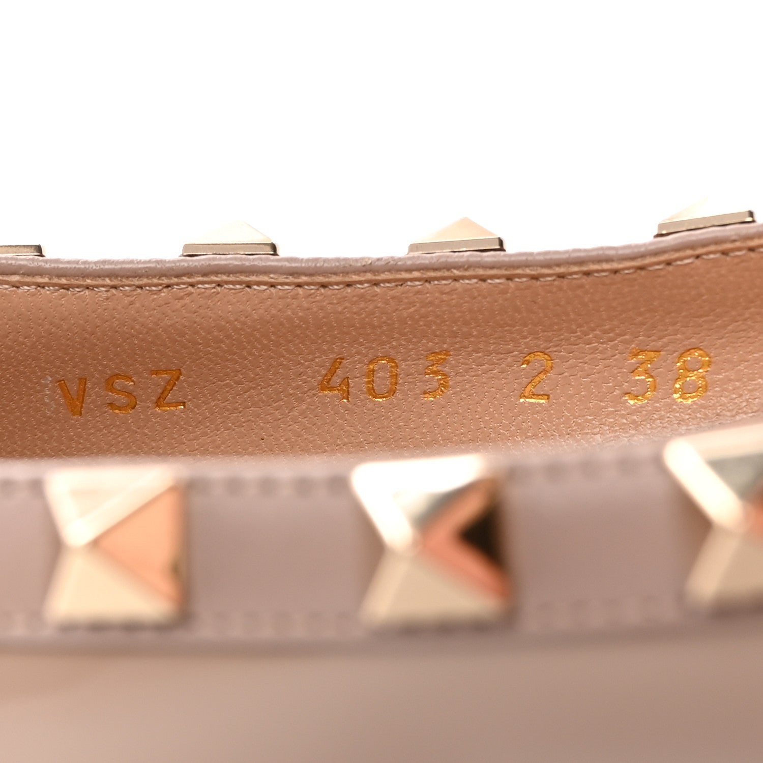 Valentino Garavani Patent Rockstud Ballerina Flats 38 Poudre 8 of 8