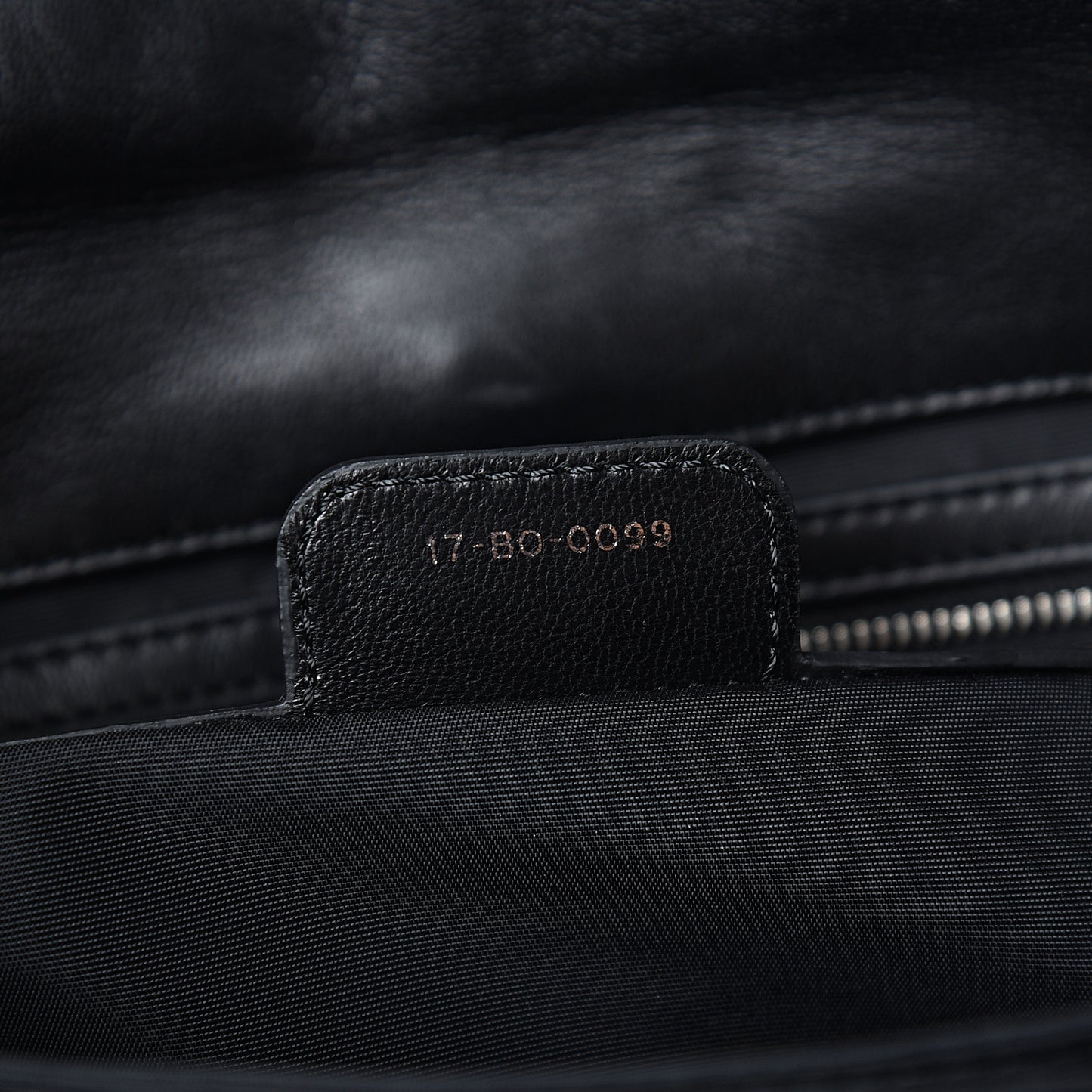 Lambskin Cannage Large New Lock Flap Black