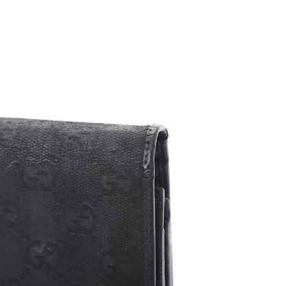 Gucci Monogram Metal Bar Continental Flap Wallet Black 12 of 13