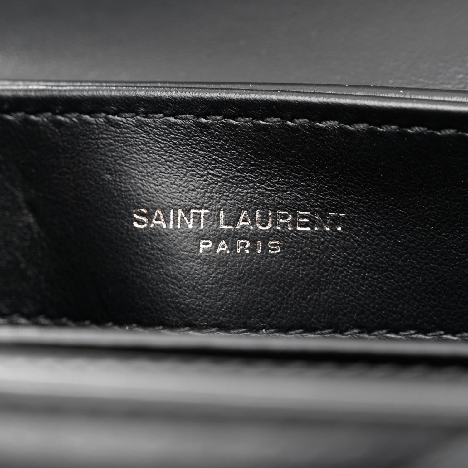 Saint Laurent Calfskin Y Quilted Monogram Monochrome Toy Loulou Crossbody Bag Black 6 of 10