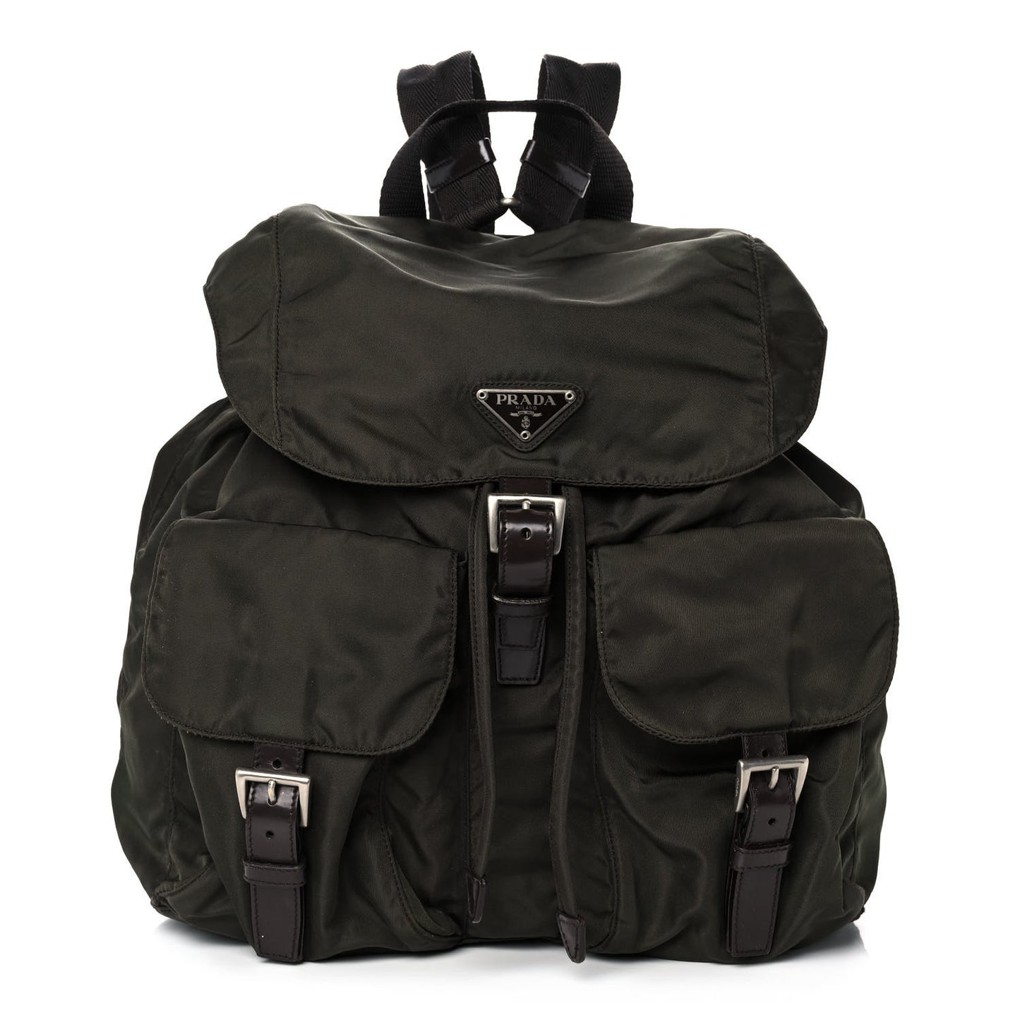 Nylon Vela Medium Backpack Mimetico