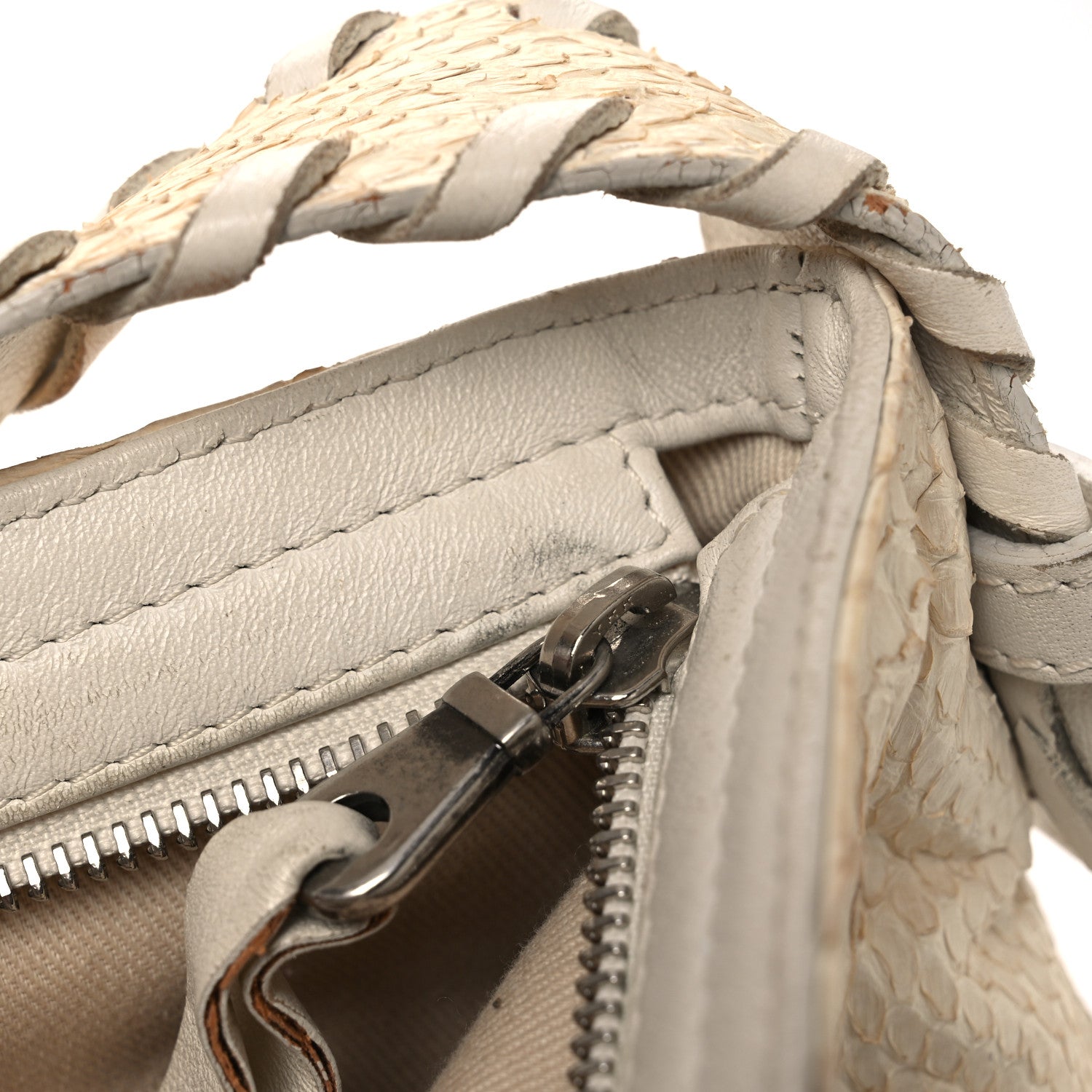 Chloe Snakeskin Silverado Mini Bag Ivory 13 of 15